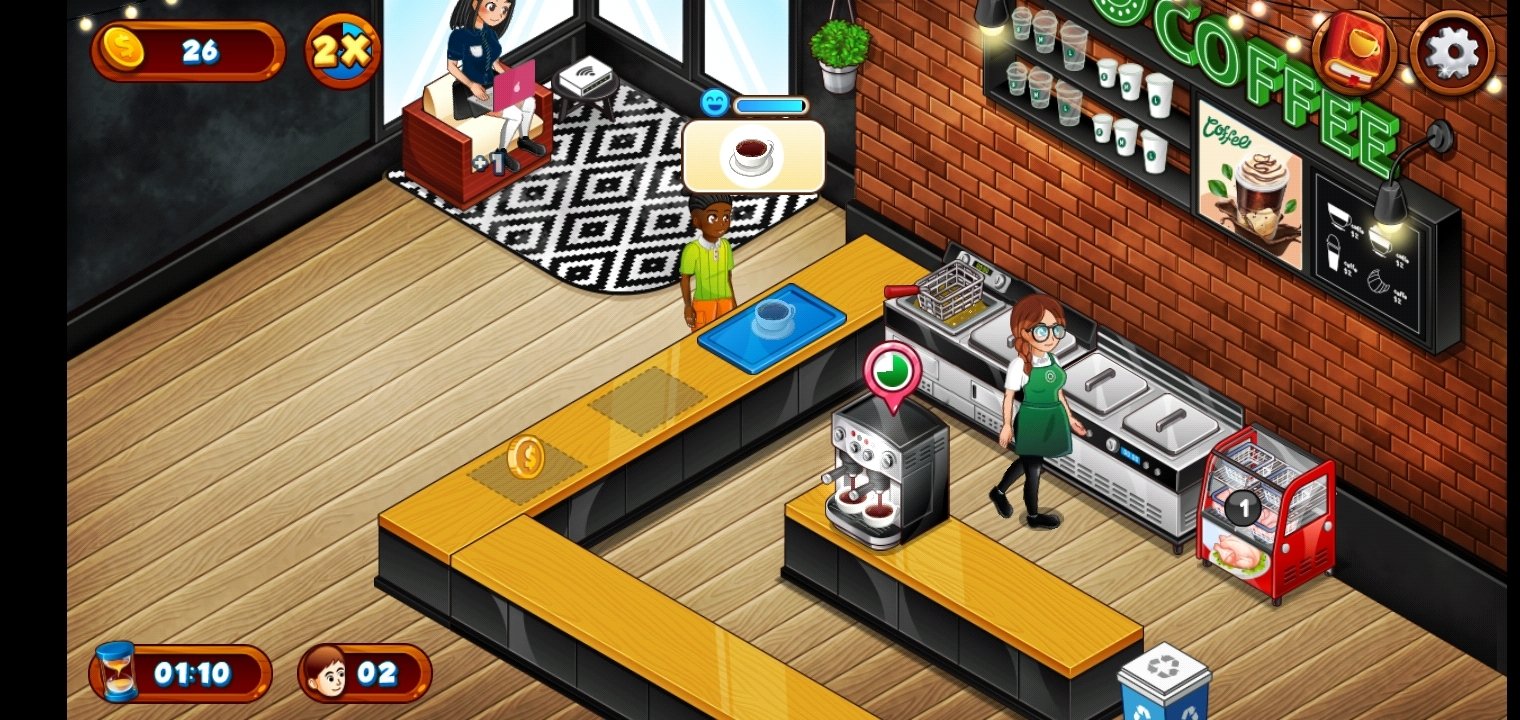 Cafe Panic MOD APK (Free Outfit) 3