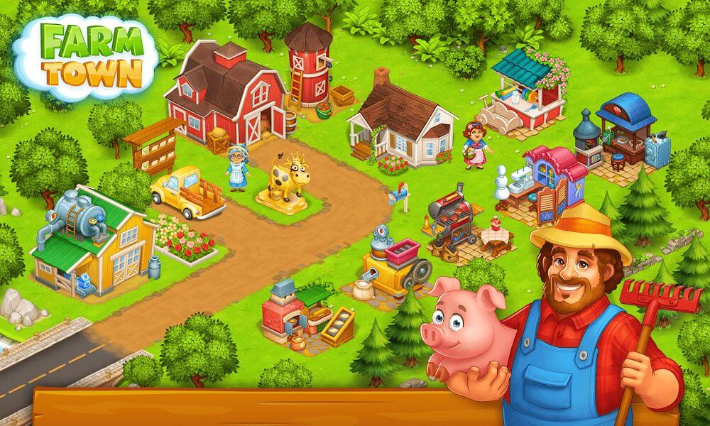 Farm Town Village Build Story Mod APK (Unlimited Money) 1