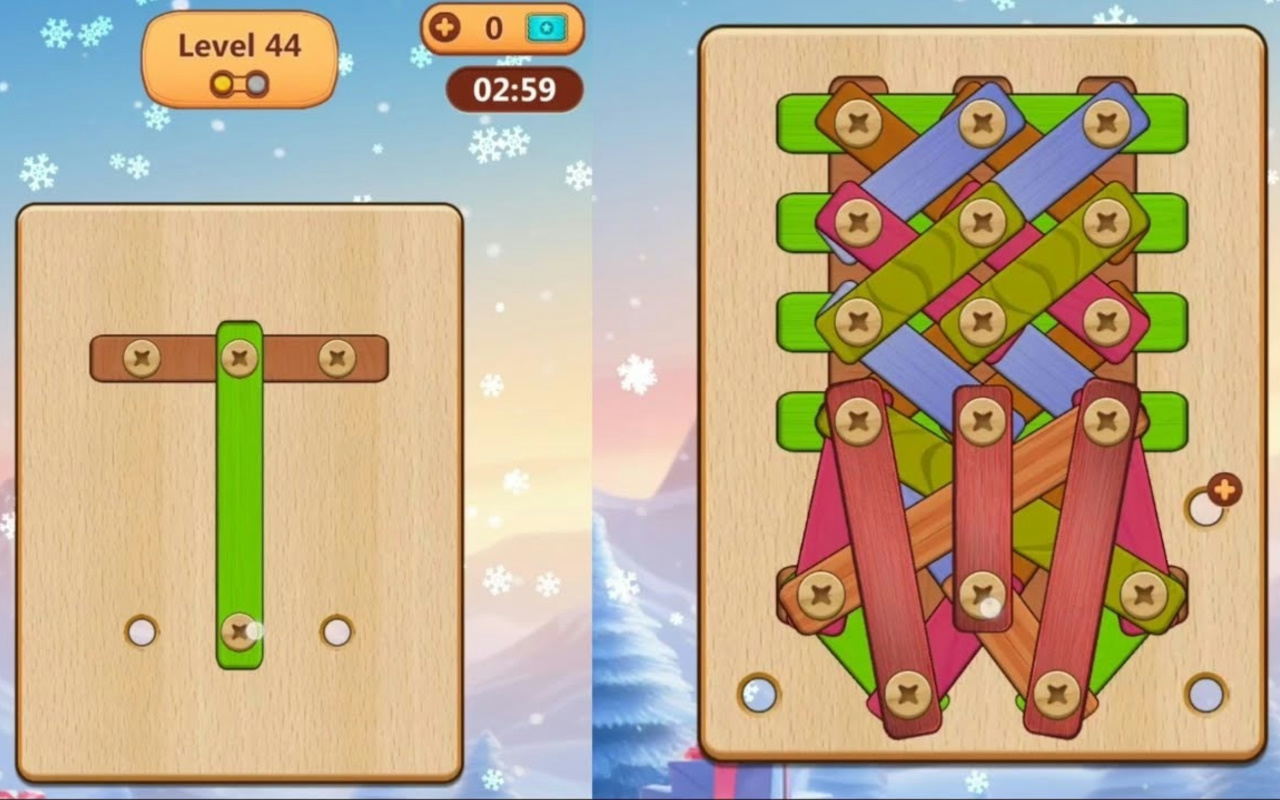 Wood Nuts & Bolts Puzzle Mod APK (Unlimited Coins) 3